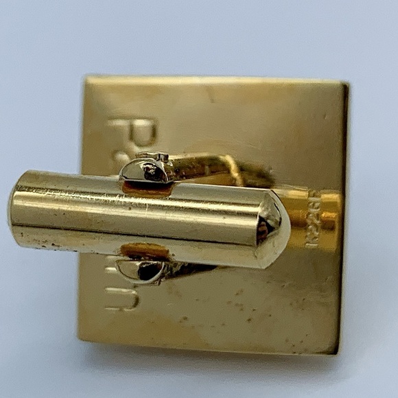 22K GF PanAm Cultured Pearl Cufflinks and Pin Set - Picture 7 of 8